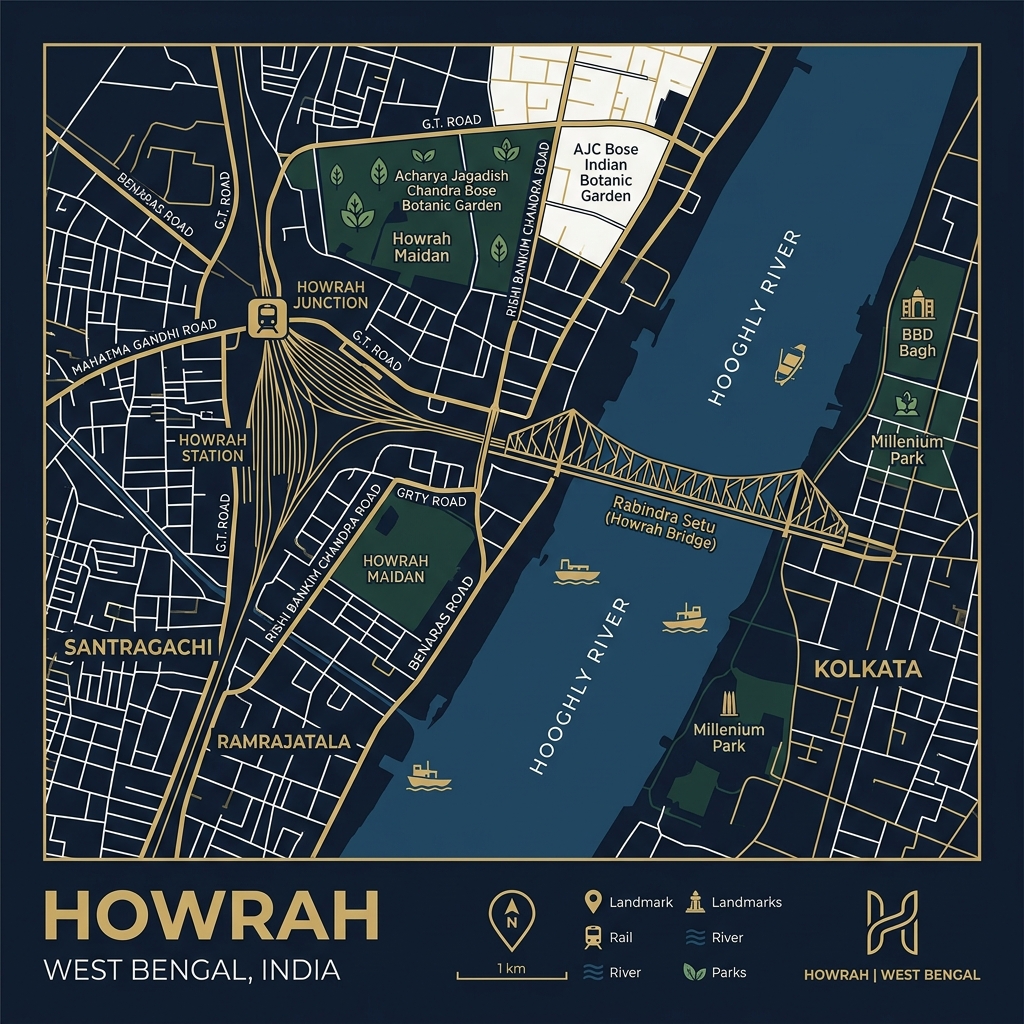 Howrah Map - Howrah.city